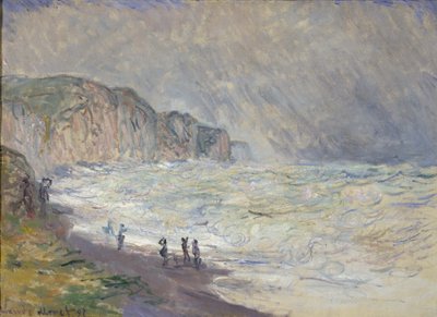 Mar agitado en Pourville de Claude Monet