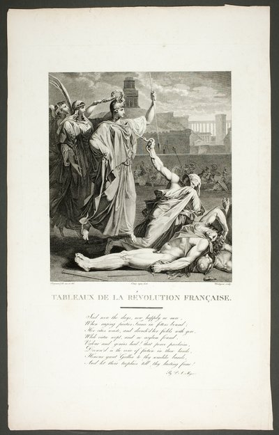 Frontispicio de la serie Tableaux de la révolution française de Claude Nicolas Malapeau