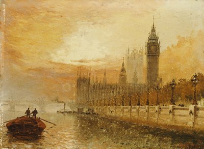 Vista de Westminster desde el Támesis de Claude T. Stanfield Moore