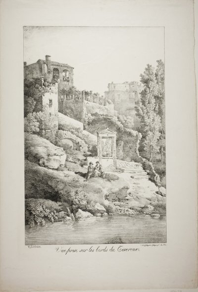 Vista Desde las Orillas del Teverone de Claude Thienon