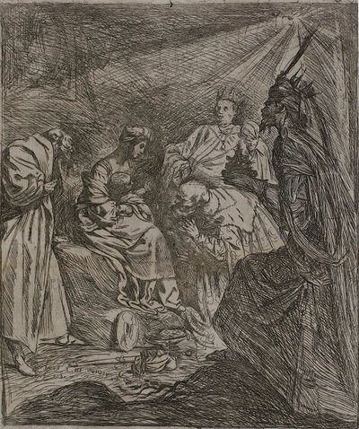 Adoración de los Reyes de Claude Vignon
