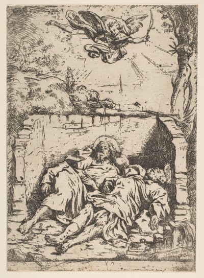 Muerte de San Pedro y San Pablo, siglo XVII de Claude Vignon