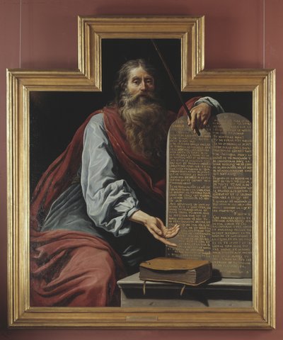 Moisés con las tablas de la ley de Claude Vignon