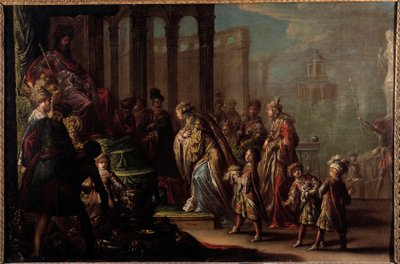 Salomón y la Reina de Saba también conocida como Esther ante Asuero I de Claude Vignon