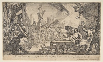 El Martirio de San Lorenzo, ca. 1627 de Claude Vignon