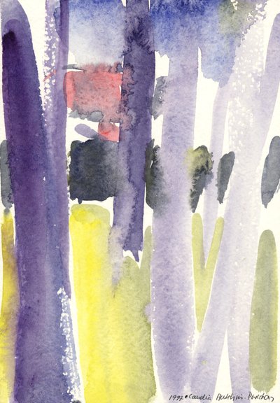 Árboles en un jardín, 1997 de Claudia Hutchins Puechavy