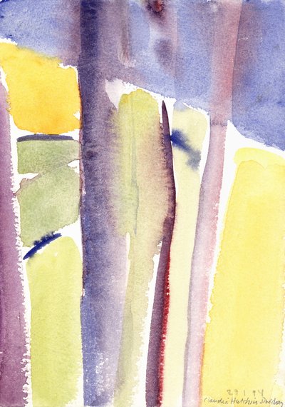 Árboles con vista al lago, 1994 de Claudia Hutchins Puechavy