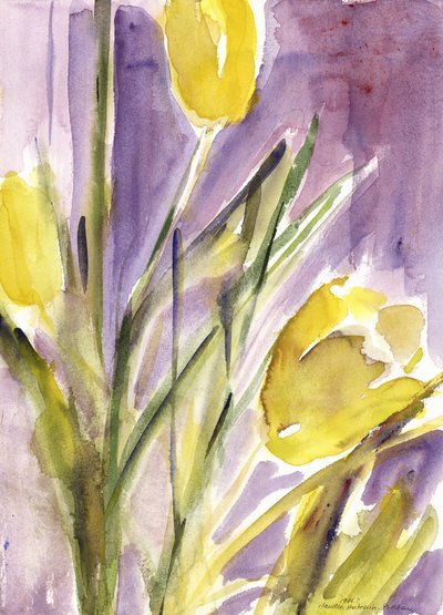 Tulipanes, 1987 de Claudia Hutchins Puechavy