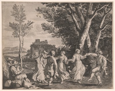 La danza, lámina 6 de Pastorales de Claudine Bouzonnet Stella
