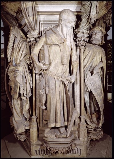 El Pozo de Moisés, detalle de Isaías del pedestal hexagonal de Claus and Malouel, Jean Sluter