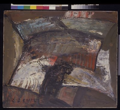Abstracción #3, c.1940 (óleo sobre tabla, cartón) de Clayton S. Price