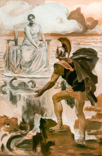 Ilustración para la Ilíada de Homero de Clement Goutier
