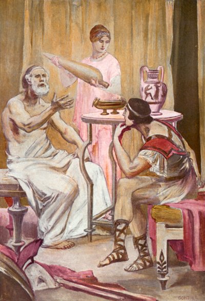 Ilustración para la Ilíada de Homero de Clement Goutier