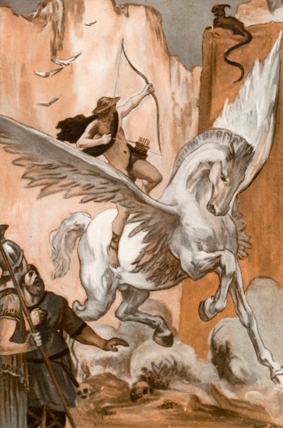 Ilustración para la Ilíada de Homero de Clement Goutier