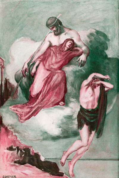 Ilustración para la Ilíada de Homero de Clement Goutier