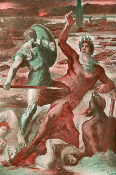 Ilustración para la Ilíada de Homero de Clement Goutier