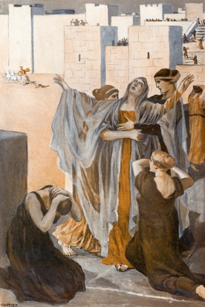 Ilustración para la Ilíada de Homero de Clement Goutier