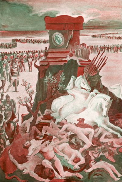 Ilustración para la Ilíada de Homero de Clement Goutier