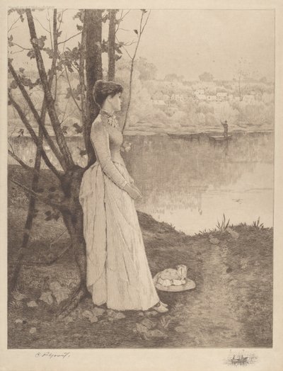 Sin título (Dama junto a un río) de Clement Rollins Grant