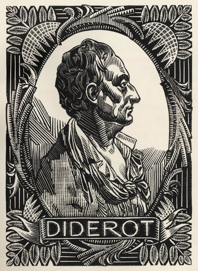 Denis Diderot (grabado) de Clement Serveau