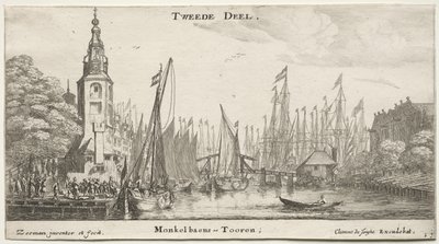 Varios Barcos y Vistas de Ámsterdam (Verscheÿde Schepen en Gesichten van Amstelredam), Parte II de Clement de Jonghe
