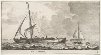 Varios barcos y vistas de Ámsterdam (Verscheÿde Schepen en Gesichten van Amstelredam), Parte II: Un mercante de Clement de Jonghe