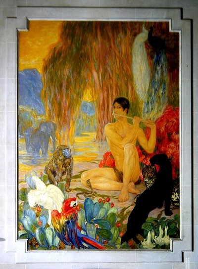Zoología, pintura decorativa en el 
