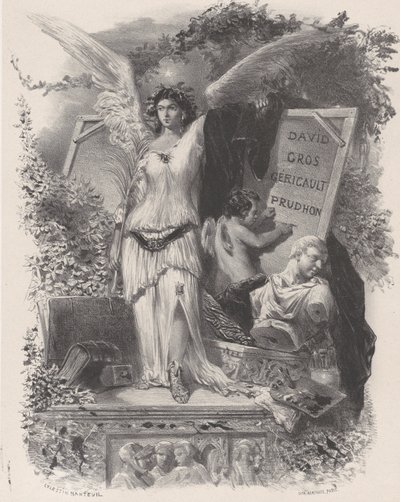 Artistas contemporáneos, ca. 1847 de Célestin Nanteuil