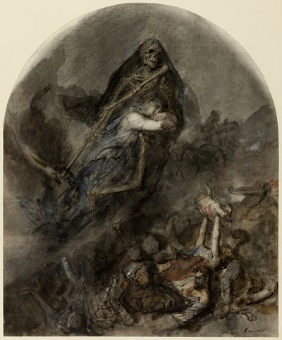 Alegoría de la muerte de Clément Auguste Andrieux