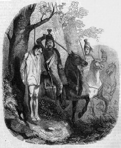 Claude Rameau abatido por los húsares de Clément Auguste Andrieux