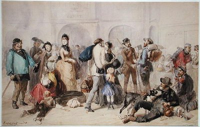 El concurso en la antigua Gare de Lyon de Clément Auguste Andrieux