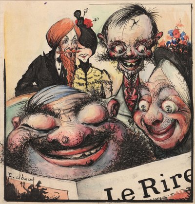 Diseño de portada para la revista Le Rire de Clément Rochel