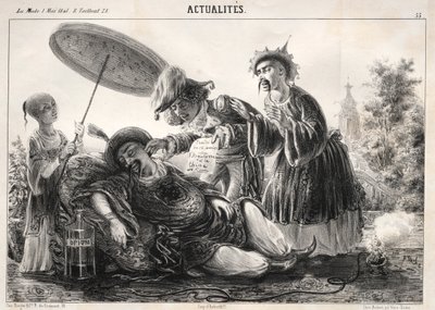 Actualités: --¡Digan! ¡digan! celeste Emperador...., 1841 de Clémente Pruche