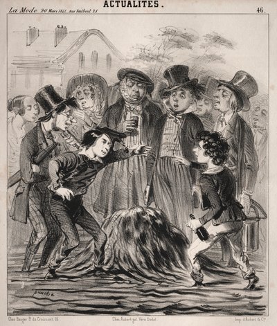 Actualidades: ¡Ja ja Félix! ¡llega rápido!, 1841 de Clémente Pruche