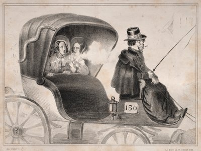 Actualidades: Los inconvenientes de los coches públicos: El cochero de... de Clémente Pruche