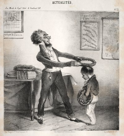 Actualidades: Las distribuciones de Premios, 1841 de Clémente Pruche