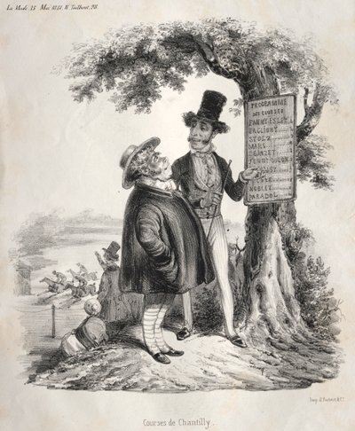 Carreras de Chantilly, 1841 de Clémente Pruche