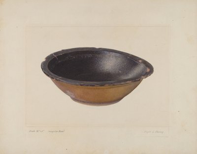 Cuenco de Arcilla Vidriada de Clyde L. Cheney