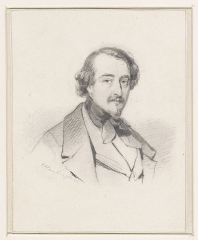 Retrato de Christiaan Immerzeel de Coenraad Hamburger