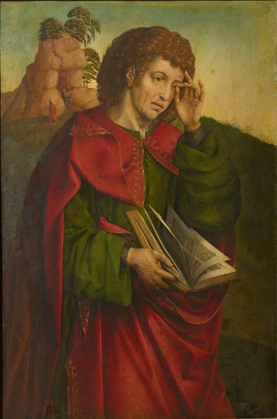 San Juan Evangelista llorando, c. 1500 de Colijn de Coter