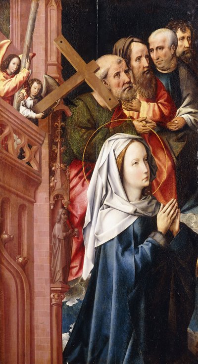 La Virgen María con cuatro apóstoles de Colijn de Coter