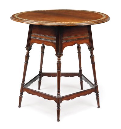 Mesa circular victoriana, c.1870 de Collinson and Lock