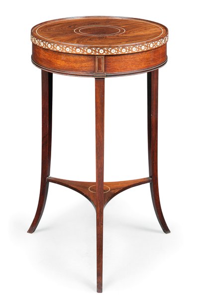 Mesa ocasional victoriana con incrustaciones, c.1880 de Collinson and Lock