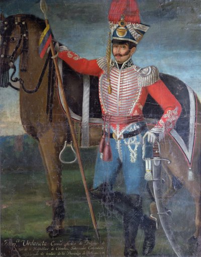 Francisco Urdaneta, Coronel de Dragones, 1822 de Colombian School