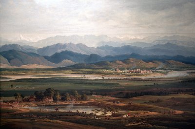 Marcha de Francisco Marqués de Hastings 1754-1826 1814-15 (detalle) de Colonel Charles Joseph Doyle