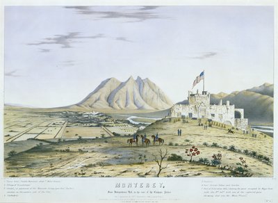 Monterey, desde Independence Hill, en la parte trasera del Palacio del Obispo. Como apareció el 23 de septiembre de Colonel Daniel (after) Whiting Powers