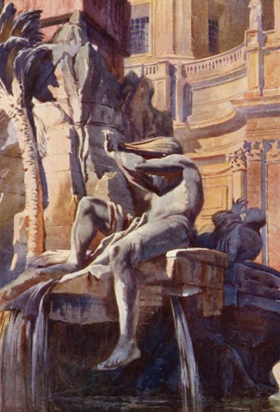 La fuente de Piazza Navona, Roma de Commendator Formilli