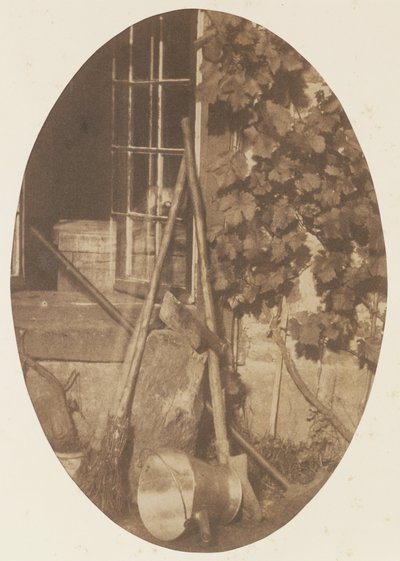 Naturaleza muerta con equipo de jardín de Comte Olympe Aguado