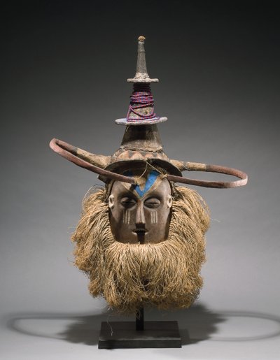 Máscara de casco Yaka de Congolese Congolese