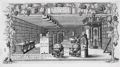 August von Brunswick-Lüneburg en su biblioteca, 1650 de Conrad Buno